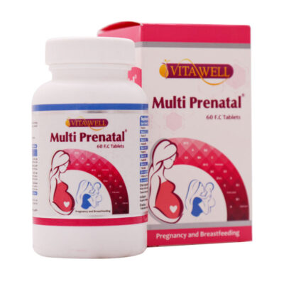 مولتی پریناتال ویتاول 60 عددی Vitawell Multi Prenatal 60 Tablets