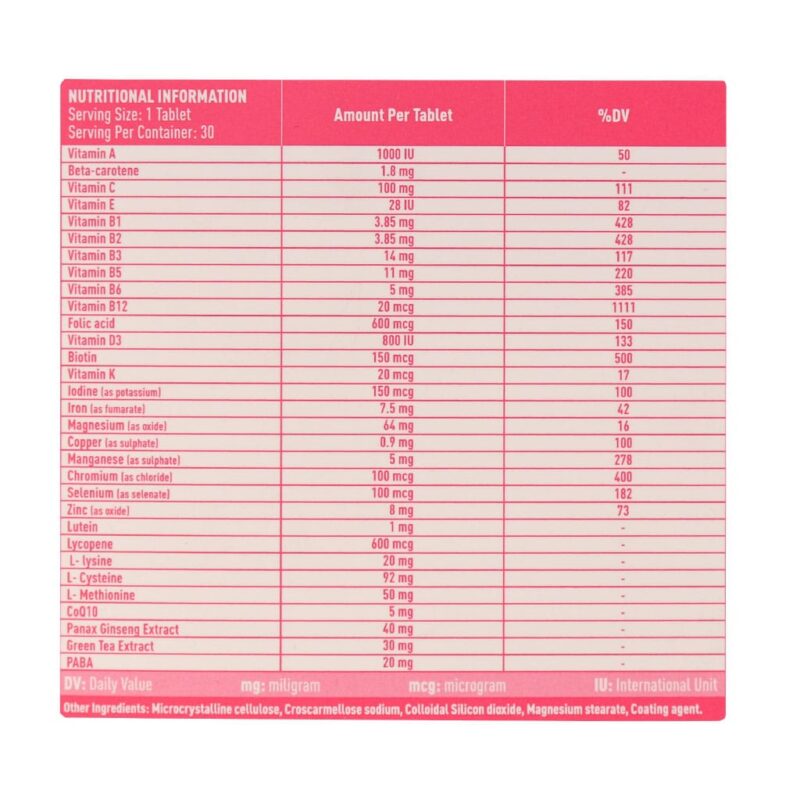 Ramona Vitatense F Multivitamin And Minerals